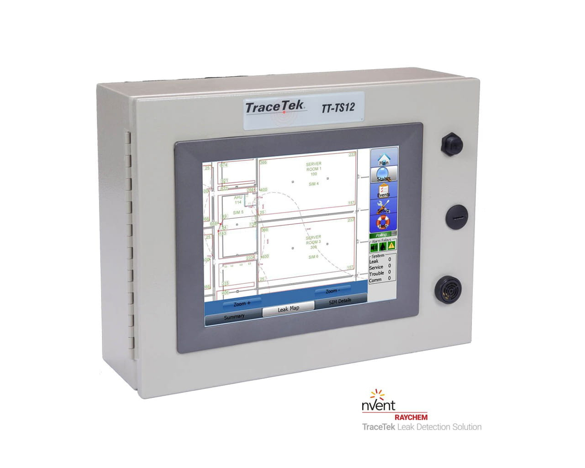 Panel alarmowy z ekranem dotykowym, dodatkowo zainstalowany moduł TTSIM-1 x 1 szt - TraceTek TT-TS12-E-PANEL-S1-1 1244-015332